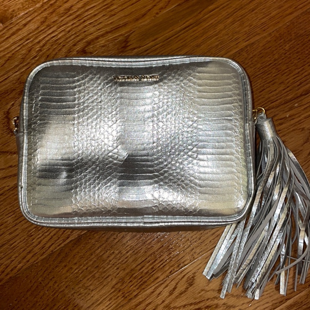 Victoria’s Secret silver purse never used!